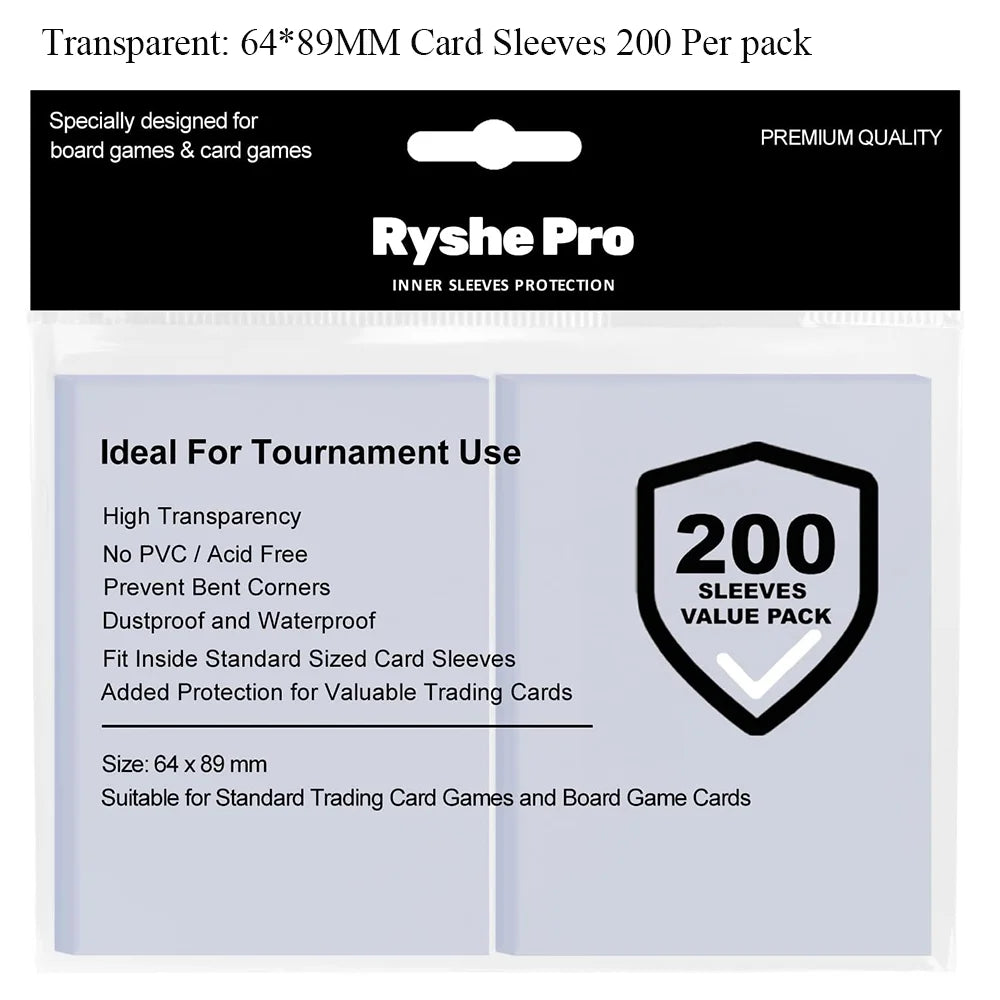 Lot de 25 protections rigides transparentes pour cartes TCG