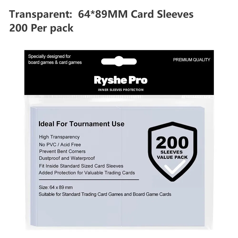 Lot de 25 protections rigides transparentes pour cartes TCG