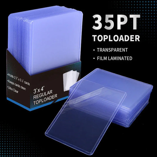 Lot de 25 protections rigides transparentes pour cartes TCG