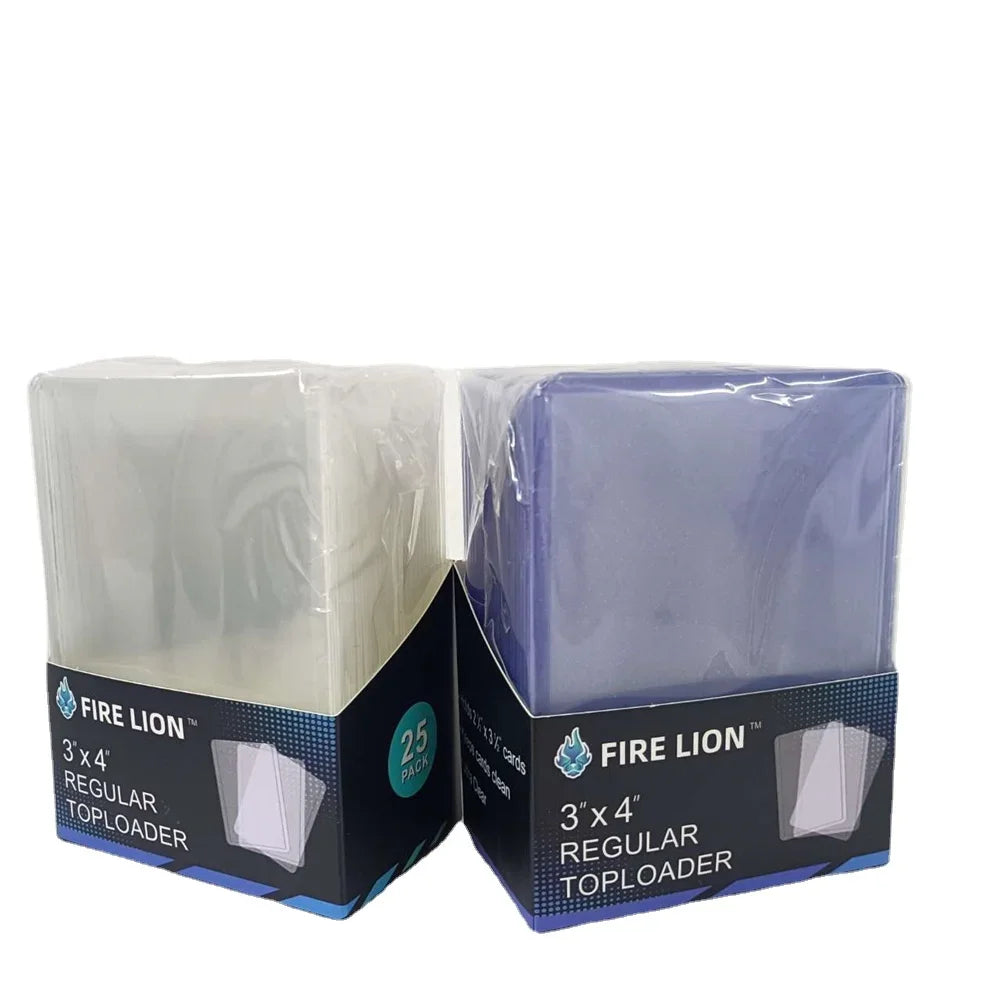 Lot de 25 protections rigides transparentes pour cartes TCG