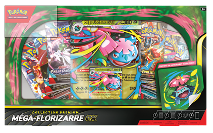 Contenu de la Collection Premium Pokémon Méga-Florizarre-ex